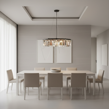 Luminara | Stylish Retro Crystal Designer Chandelier for Modern Interiors