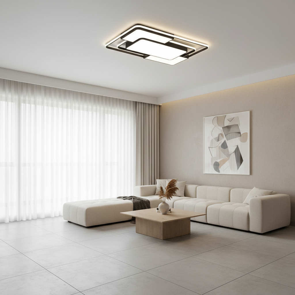 Lumenova | Stylish Modern LED Flush Mount Ceiling Light Fixture