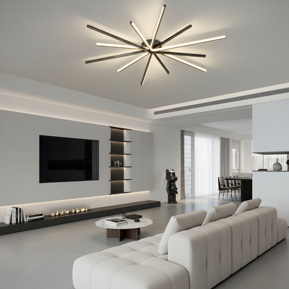 CelestialGlow | Modern Elegant LED Semi-Flush Mount Ceiling Light