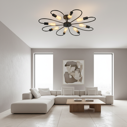 Floralis | Elegant Modern Nordic Ceiling Light Fixture for Living Spaces