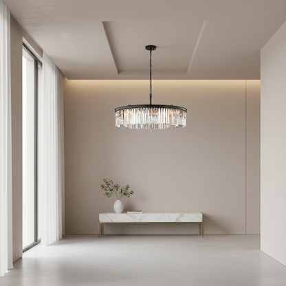 Luminara | Stylish Retro Crystal Designer Chandelier for Modern Interiors