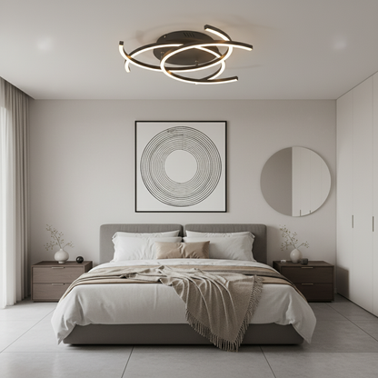 Luminara | Sleek Modern Dimmable LED Flush Mount Ceiling Light Fixture