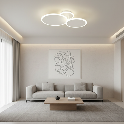 Luminara | Modern Dimmable LED Flush Mount Ceiling Light Fixture