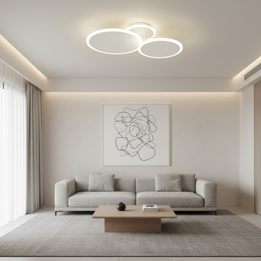 Luminara | Modern Dimmable LED Flush Mount Ceiling Light Fixture