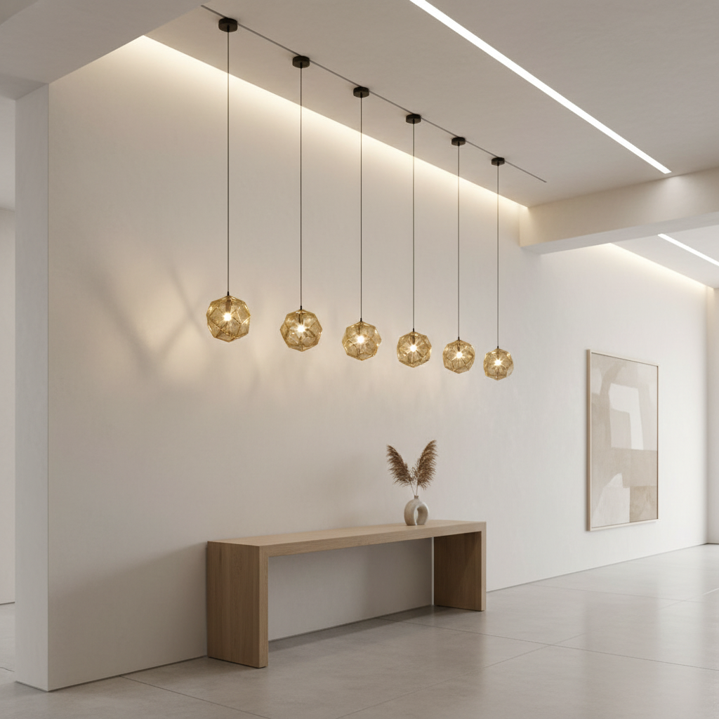 Luminex | Modern Geometric Metal Shade Kitchen Pendant Lighting