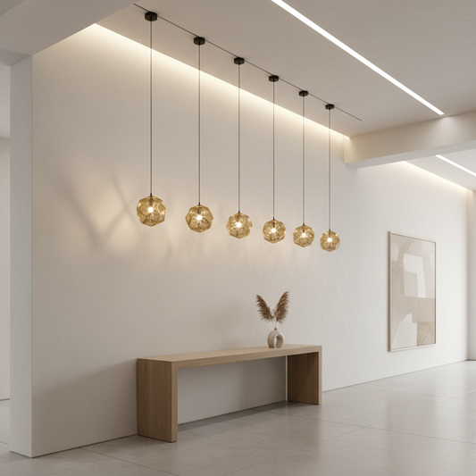 Luminex | Modern Geometric Metal Shade Kitchen Pendant Lighting