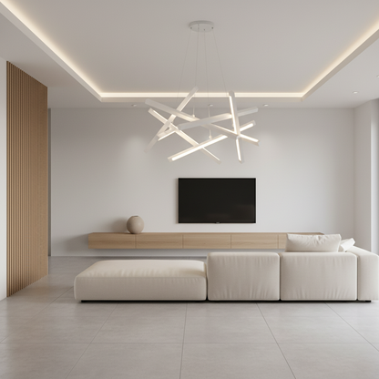 CelestiaLight | Stylish Modern Geometric LED Chandelier Fixture