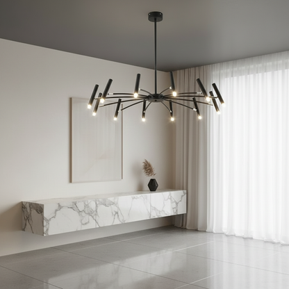 Luminara | Modern Adjustable LED Chandelier with Dimming Features
