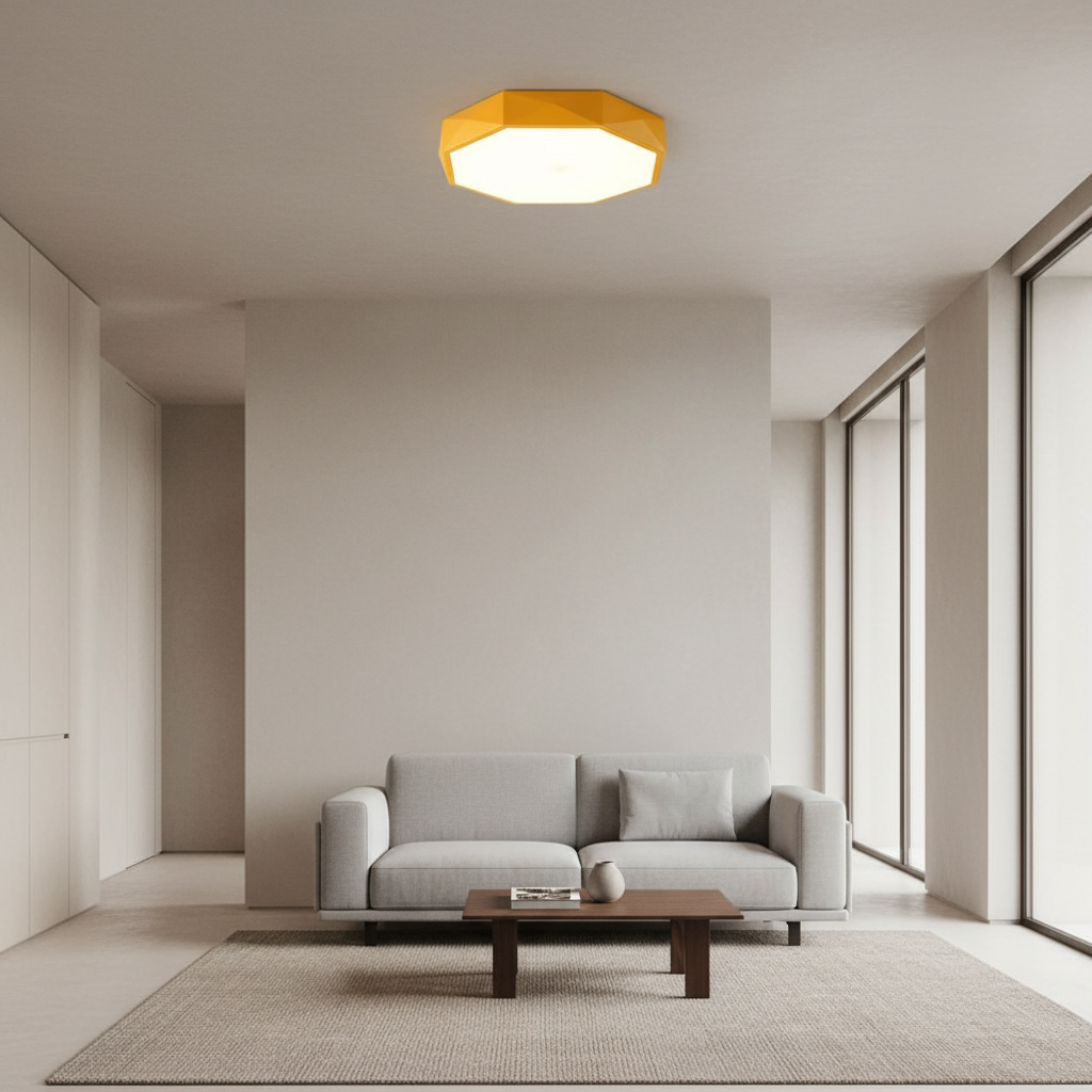 Luminara | Stylish Modern Octagonal LED Flush Mount Ceiling Light