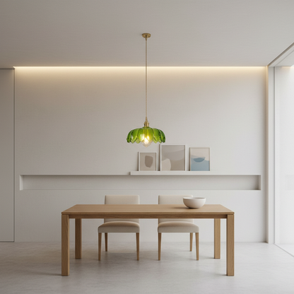 FloraGlow | Elegant Retro Glass Kitchen Pendant Lighting Fixture
