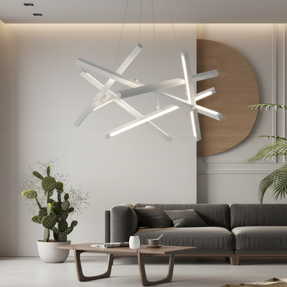CelestiaLight | Stylish Modern Geometric LED Chandelier Fixture