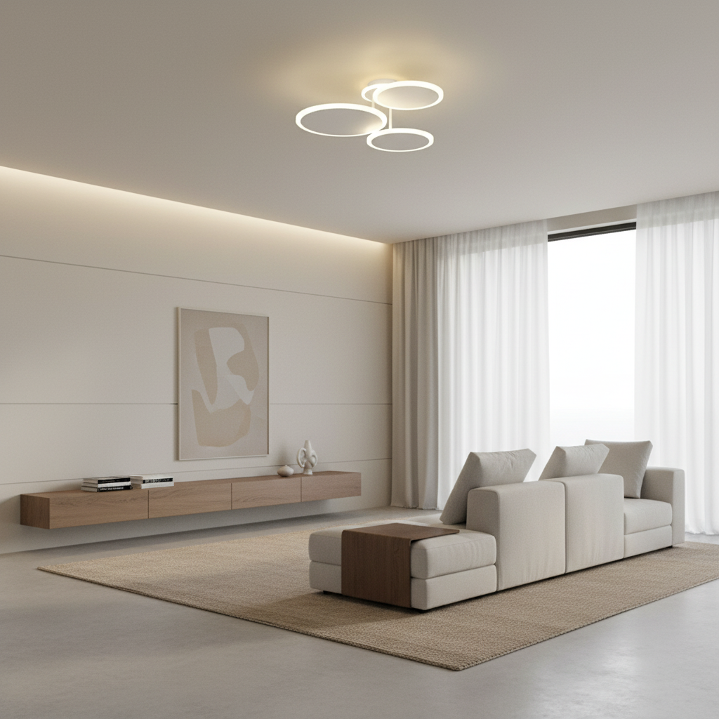 Luminara | Modern Dimmable LED Flush Mount Ceiling Light Fixture