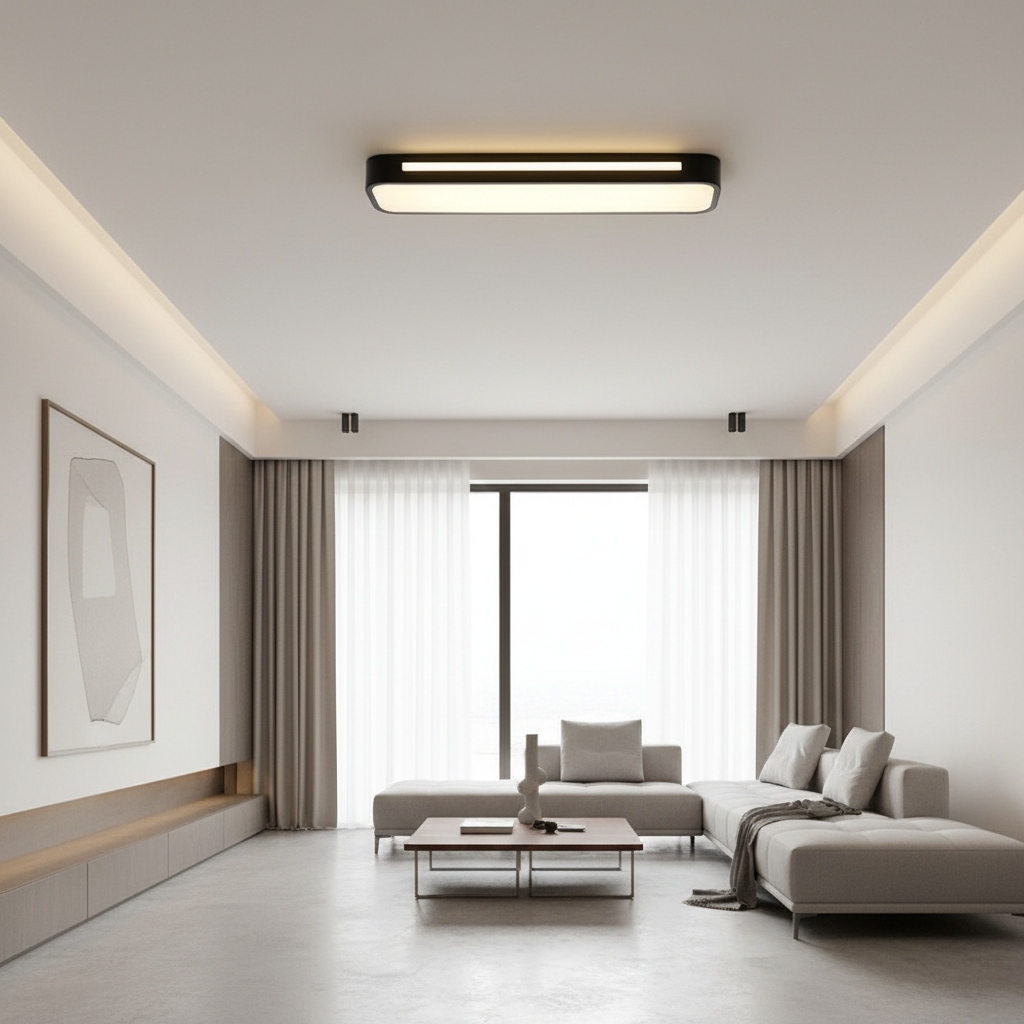 Luminara | Modern Elegant Long Oval LED Flush Mount Ceiling Light