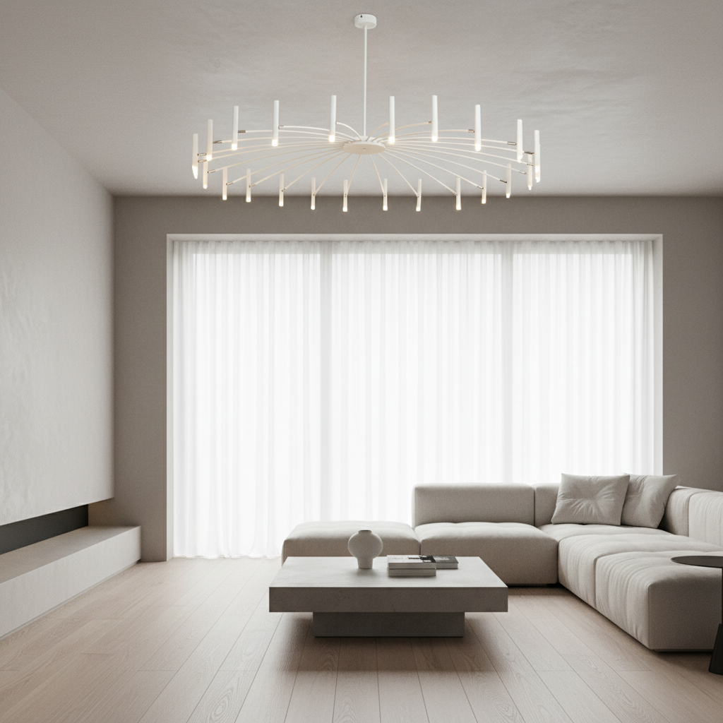 Luminara | Modern Adjustable LED Chandelier with Dimming Features