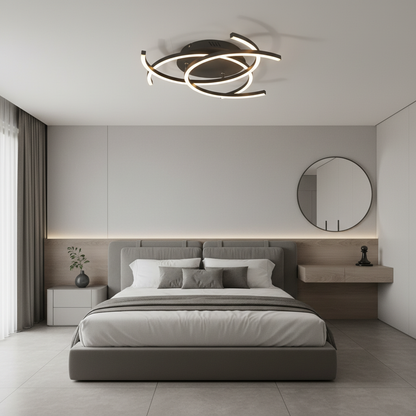 Luminara | Sleek Modern Dimmable LED Flush Mount Ceiling Light Fixture