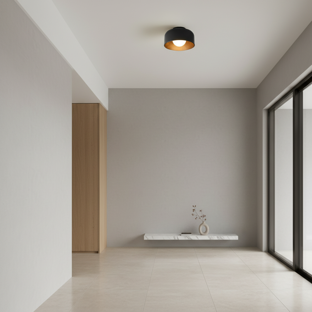 WoodGrain | Modern Elegant Flush Mount LED Ceiling Light Fixture