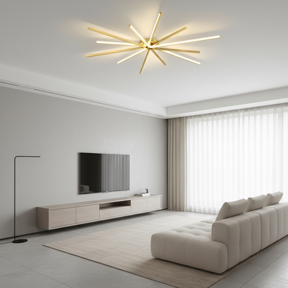CelestialGlow | Modern Elegant LED Semi-Flush Mount Ceiling Light