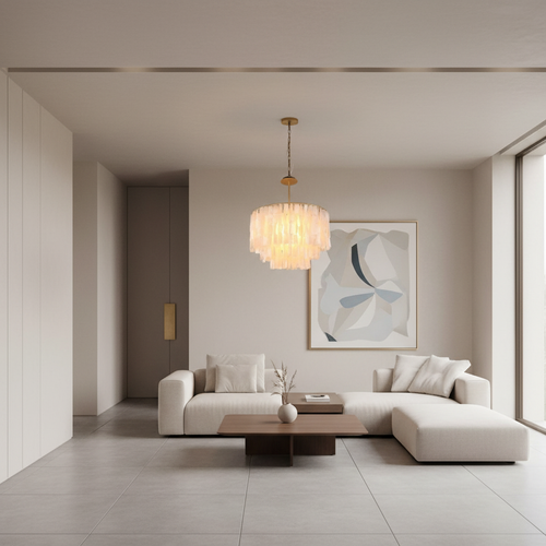 ShellAura | Elegant Modern Shell Chandelier Light Fixture