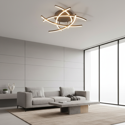 Luminara | Sleek Modern Dimmable LED Flush Mount Ceiling Light Fixture