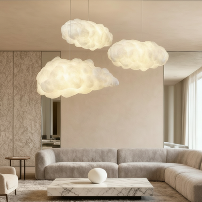 NimbusCloud | Modern Elegant Fabric Pendant Light Fixture