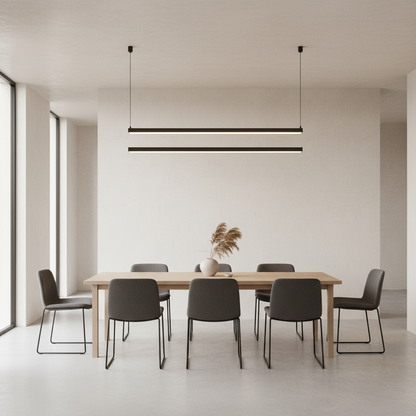 Luminara | Sleek Modern Black Pendant Light for Kitchen Lighting