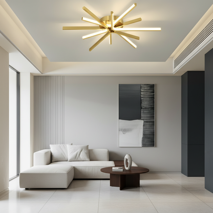 CelestialGlow | Modern Elegant LED Semi-Flush Mount Ceiling Light