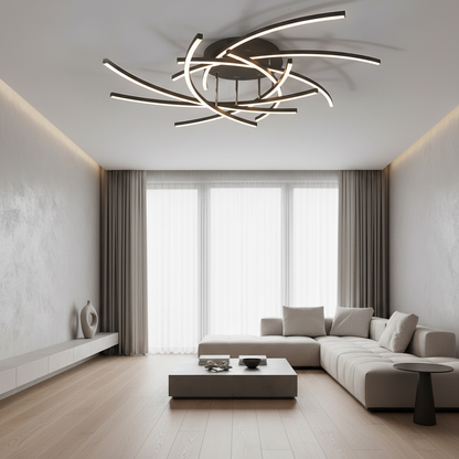 Luminara | Sleek Modern Dimmable LED Flush Mount Ceiling Light Fixture