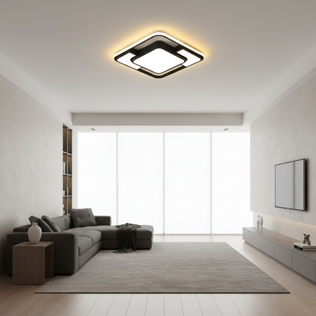 Lumenova | Stylish Modern LED Flush Mount Ceiling Light Fixture
