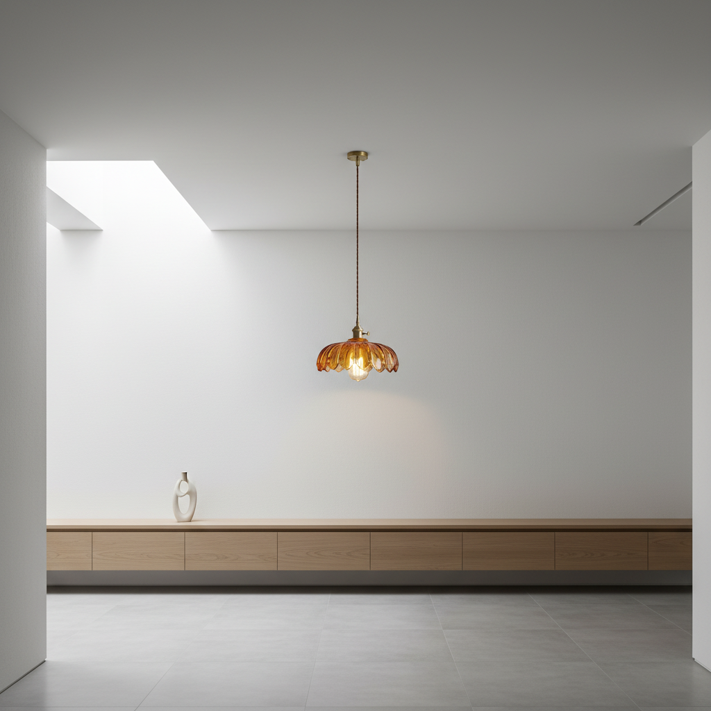 FloraGlow | Elegant Retro Glass Kitchen Pendant Lighting Fixture