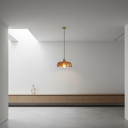 FloraGlow | Elegant Retro Glass Kitchen Pendant Lighting Fixture