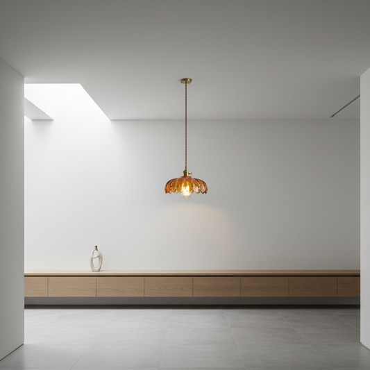 FloraGlow | Elegant Retro Glass Kitchen Pendant Lighting Fixture