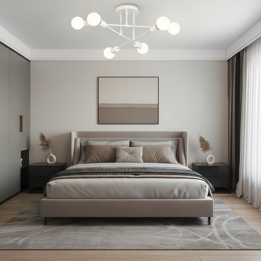 CelestialSphere | Modern Elegant 6-Light Flush Mount Ceiling Light