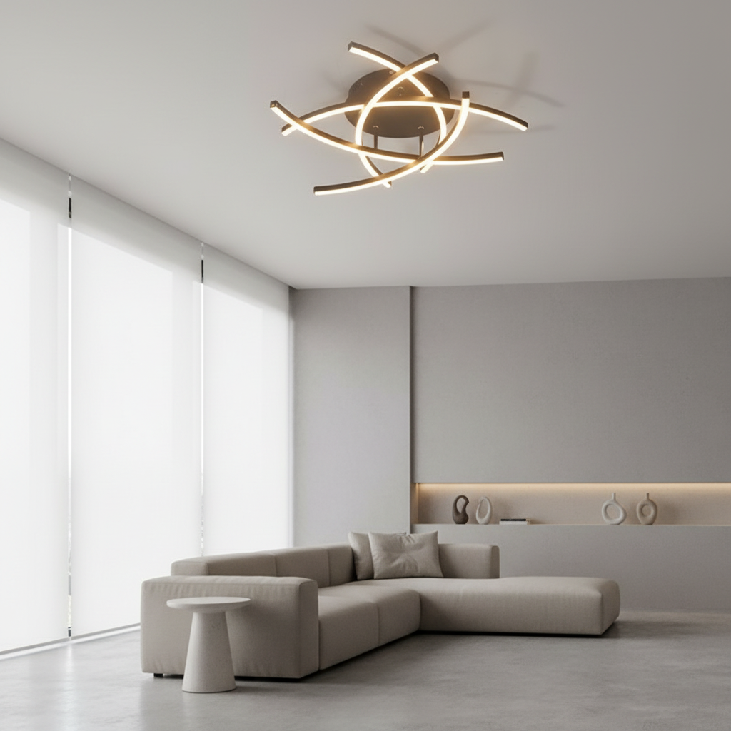 Luminara | Sleek Modern Dimmable LED Flush Mount Ceiling Light Fixture