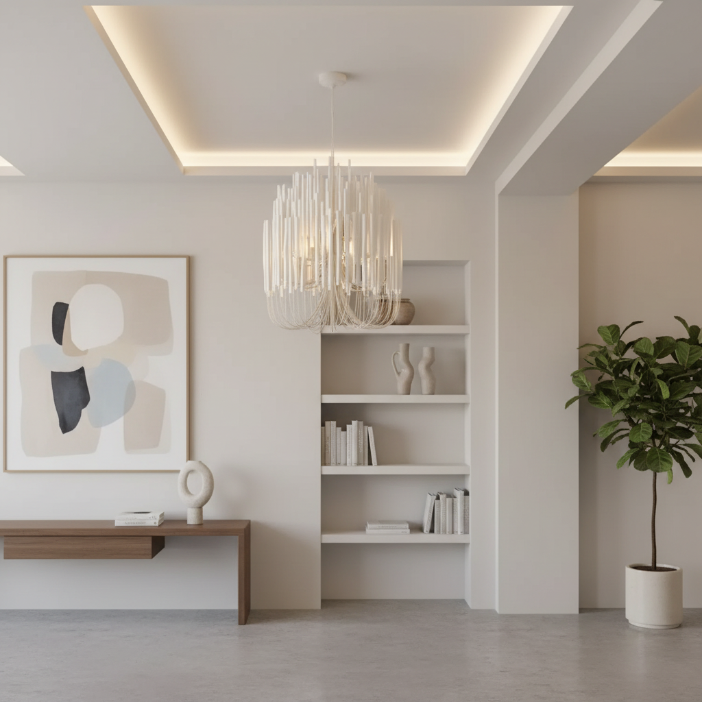 TimberGlow | Elegant Rustic Wooden Modern Chandelier Light with Adjustable Chain