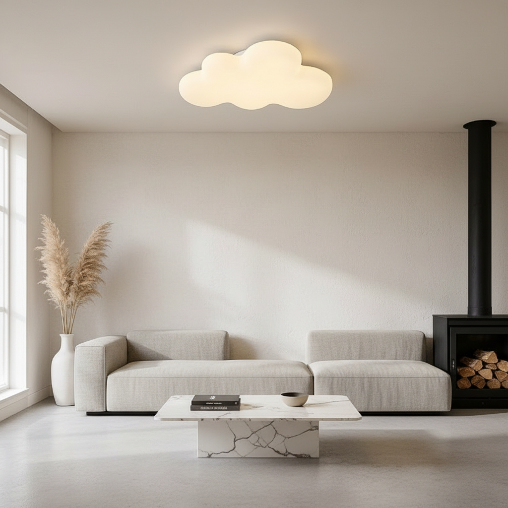 NimbusGlow | Charming Modern LED Flush Mount Ceiling Light