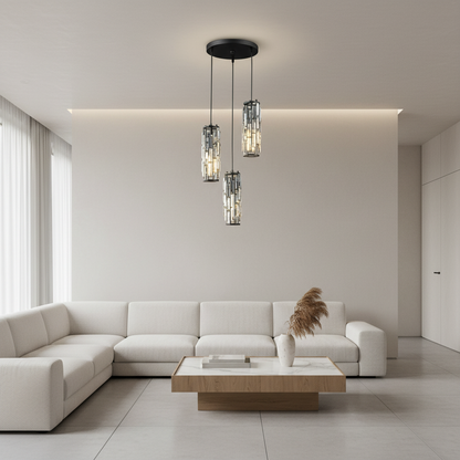 CrystalAura | Stylish Elegant Mini Pendant Light Fixture for Modern Spaces