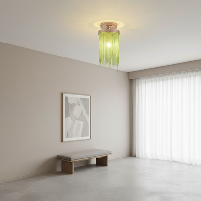 TasselGlow | Elegant Modern Farmhouse Flush Mount Ceiling Light