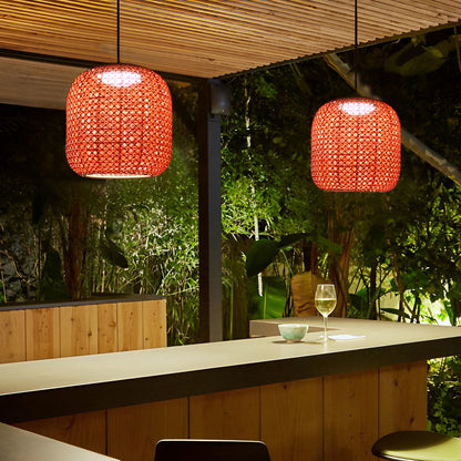 RattanGlow | Stylish Waterproof Outdoor Pendant Light Fixture 5