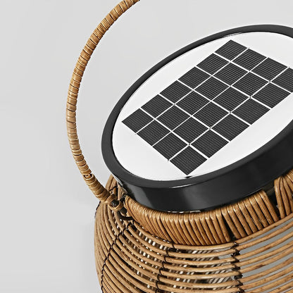 RattanLuxe | Elegant Rustic Solar Powered Outdoor Lantern Light 8