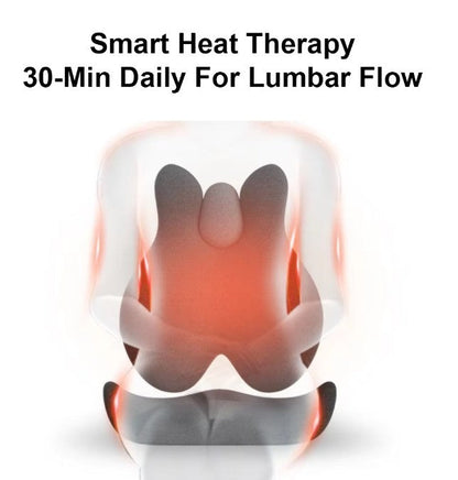 Cushion Office Backrest with Massage and Heating Support