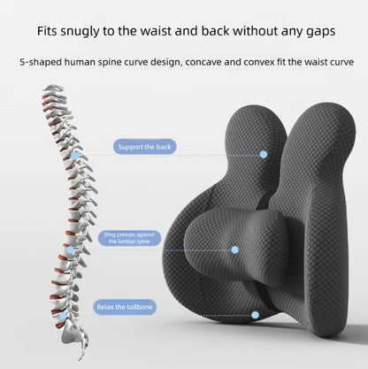 Lumbar Support Memory Foam Seat Cushion