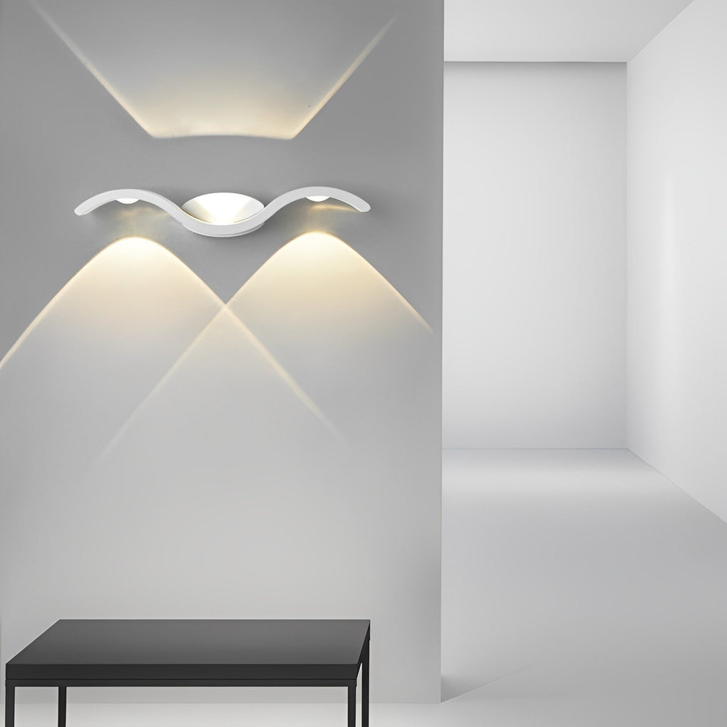 SeagullWave | Modern Up-Down Outdoor Wall Sconce for Dynamic Illumination