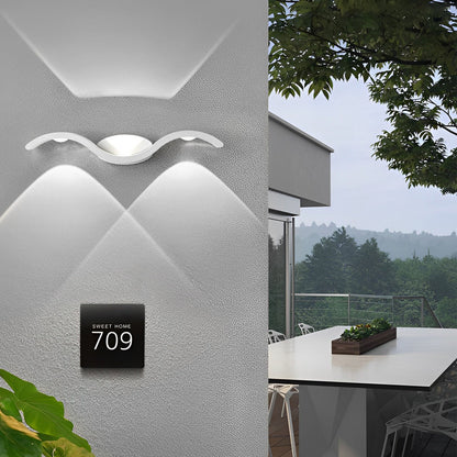 SeagullWave | Modern Up-Down Outdoor Wall Sconce for Dynamic Illumination