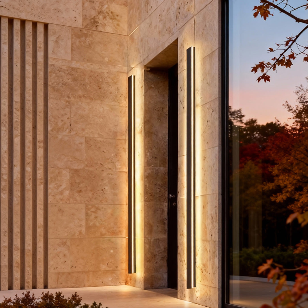 Sleek Minimalist | Outdoor Wall Lamp with Dimmable LED Light | IP65 Rated for Stylish Exterior Illumination 1