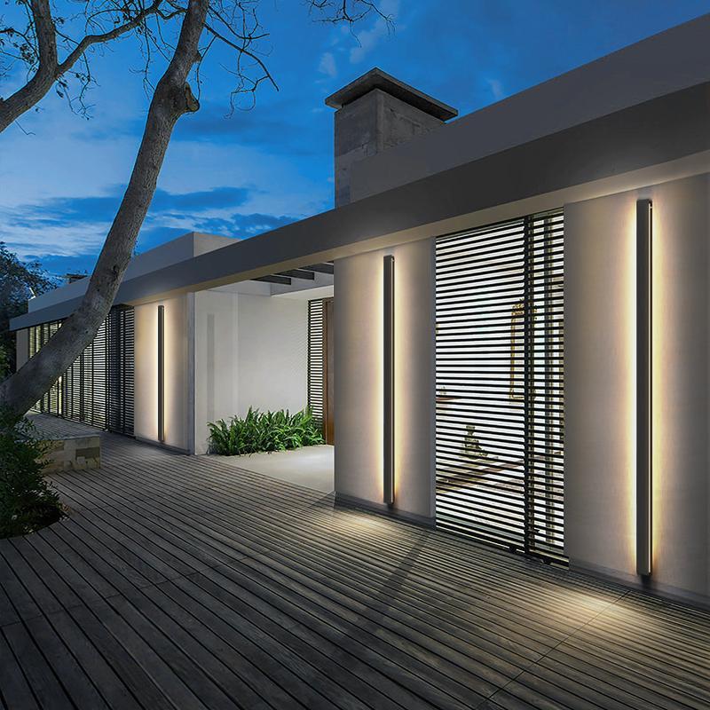 Sleek Minimalist | Outdoor Wall Lamp with Dimmable LED Light | IP65 Rated for Stylish Exterior Illumination 4