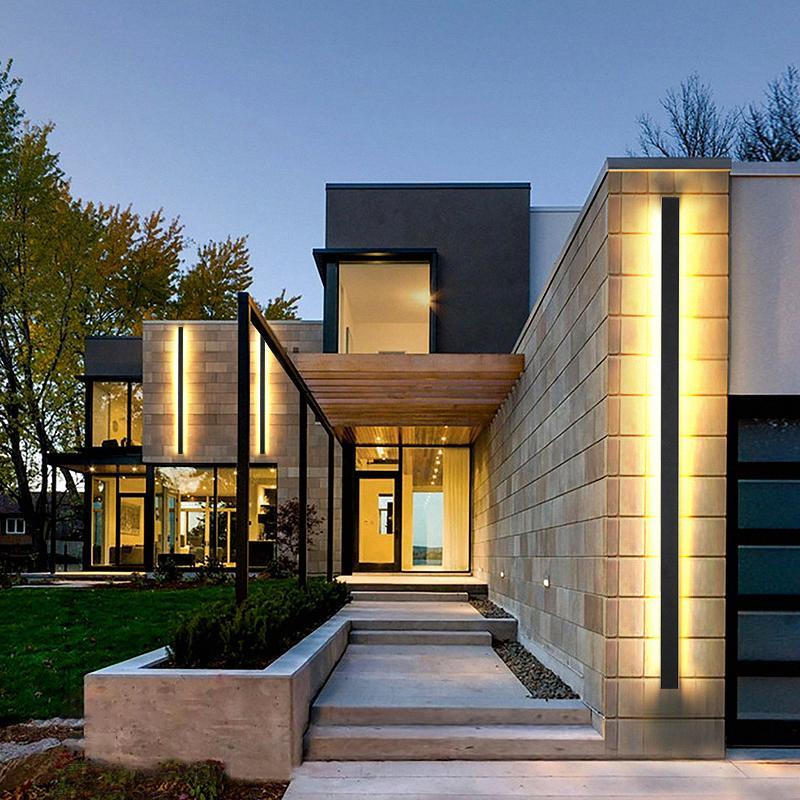Sleek Minimalist | Outdoor Wall Lamp with Dimmable LED Light | IP65 Rated for Stylish Exterior Illumination 5