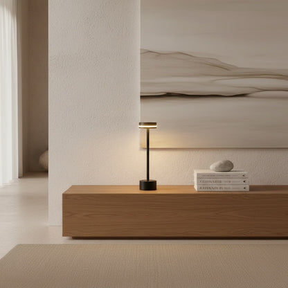 Luminara | Modern Portable Aluminum Cordless Table Lamp with Dimming Feature