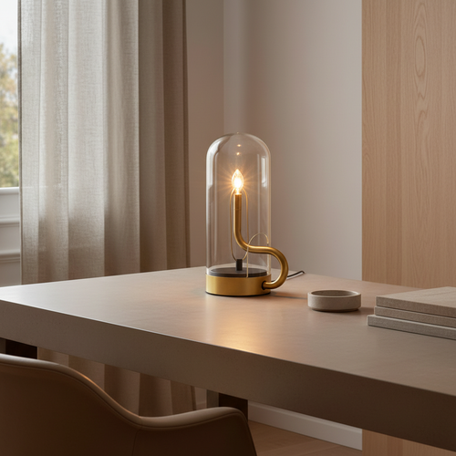Luminara | Stylish Portable Glass Dome Battery Operated Table Lamp