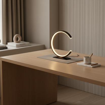 CylindraLight | Modern Touch-Control LED Table Lamp for Bedroom or Desk