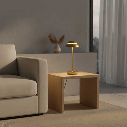 MushroomGlow | Elegant Modern Battery Operated Table Lamp with Touch Control